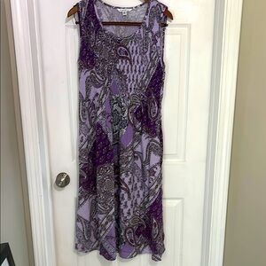 Purple Paisley Sun Dress XL